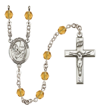 Silver-Plated 6mm Saint Mary Magdalene  Engraved Catholic Rosaries