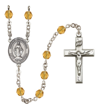 Silver-Plated 6mm Virgen Milagrosa Rosary