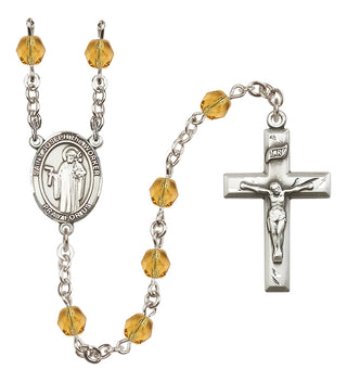 Silver-Plated 6mm Saint Joseph the Worker  Engraved Catholic Rosaries