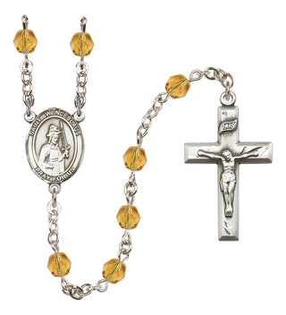 Silver-Plated 6mm Saint Wenceslaus  Engraved Catholic Rosaries