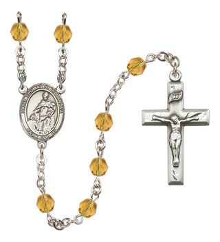 Silver-Plated 6mm Saint Thomas of Villanova  Engraved Catholic Rosaries