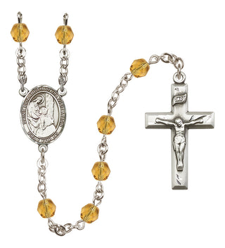 Silver-Plated 6mm Saint Elizabeth of the Visitation  Engraved Catholic Rosaries