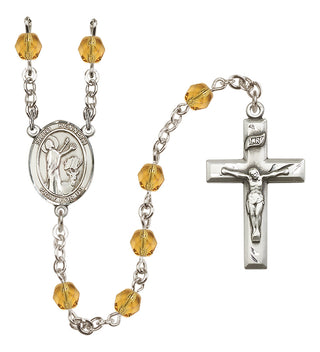 Silver-Plated 6mm Saint Kenneth  Engraved Catholic Rosaries
