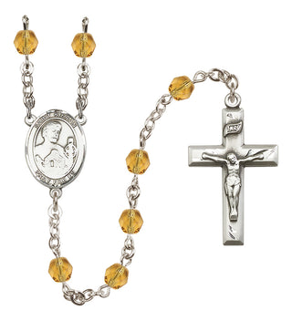 Silver-Plated 6mm Saint Kieran  Engraved Catholic Rosaries