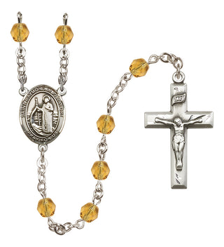 Silver-Plated 6mm Saint Raymond of Penafort  Engraved Catholic Rosaries
