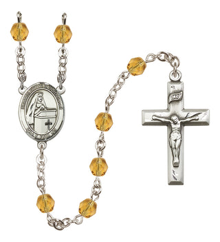 Silver-Plated 6mm Blessed Emilee Doultremont  Engraved Catholic Rosaries