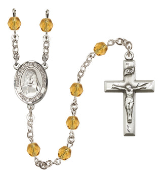 Silver-Plated 6mm Saint Pauline Visintainer  Engraved Catholic Rosaries