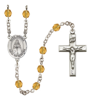 Silver-Plated 6mm Our Lady Rosa Mystica  Engraved Catholic Rosaries