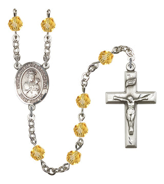 Our Lady of Czestochowa Rosary with Topaz Beads