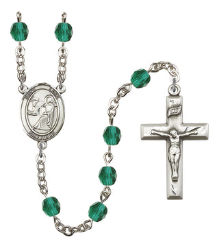 Saint Luke the Apostle Rosary with Zircon Beads