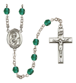 Silver-Plated 6mm Saint Paul the Apostle  Engraved Catholic Rosaries