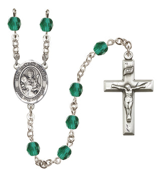 Silver-Plated 6mm San Ramon Nonato  Engraved Catholic Rosaries