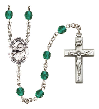 Silver-Plated 6mm Saint John Paul II Rosary