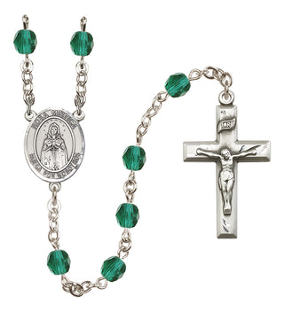 Silver-Plated 6mm Our Lady Rosa Mystica  Engraved Catholic Rosaries