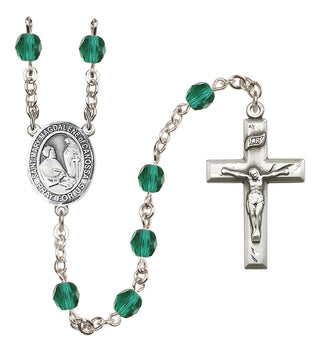 Silver-Plated 6mm Saint Mary Magdalene of Canossa  Engraved Catholic Rosaries