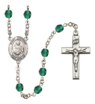 Silver-Plated 6mm Saint Norbert of Xanten  Engraved Catholic Rosaries