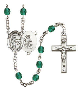 Guardian Angel and Golf Rosary with Zircon Beads