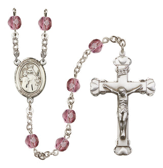 Silver-Plated 6mm Maria Stein  Engraved Catholic Rosaries