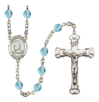 Silver-Plated 6mm Saint John Bosco  Engraved Catholic Rosaries