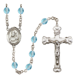 Silver-Plated 6mm Our Lady of Loretto  Engraved Catholic Rosaries
