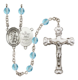 Silver-Plated 6mm Guardian Angel w/Child Rosary