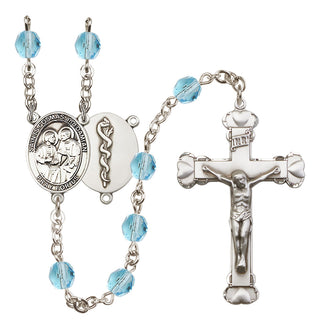 Silver-Plated 6mm Saints Cosmas & Damian / Doctors Rosary