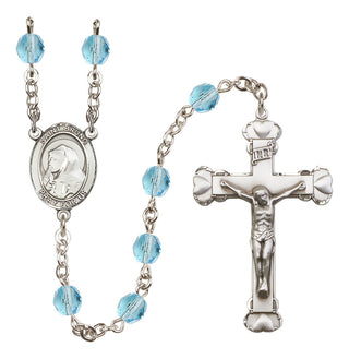 Silver-Plated 6mm Saint Bruno  Engraved Catholic Rosaries