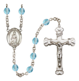 Silver-Plated 6mm Our Lady of Victory  Engraved Catholic Rosaries