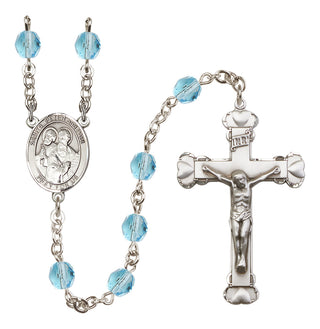Silver-Plated 6mm Saints Peter & Paul  Engraved Catholic Rosaries