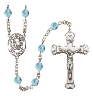 Silver-Plated 6mm Saint John Xxiii  Engraved Catholic Rosaries