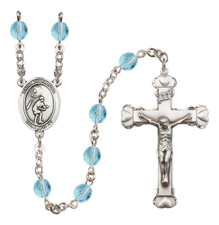 Silver-Plated 6mm Saint Sebastian / Tennis Rosary