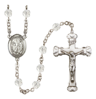 Silver-Plated 6mm Saint James the Greater  Engraved Catholic Rosaries