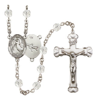 Silver-Plated 6mm Saint Joseph of Cupertino Rosary