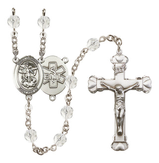 Silver-Plated 6mm Saint Michael / EMT Rosary