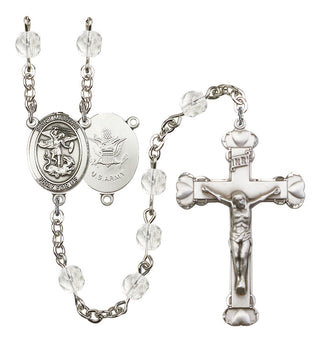 Saint Michael and Army Rosary with Crystal Beads