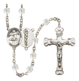 Silver-Plated 6mm Saints Cosmas & Damian / Doctors Rosary