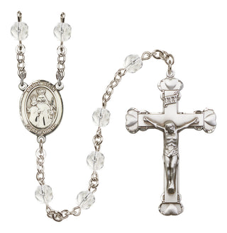 Silver-Plated 6mm Maria Stein  Engraved Catholic Rosaries