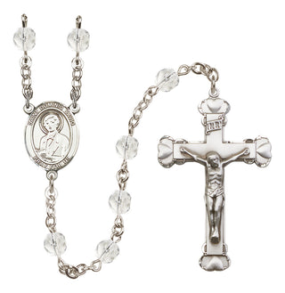 Silver-Plated 6mm Saint Dominic Savio  Engraved Catholic Rosaries