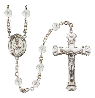 Silver-Plated 6mm Our Lady of Hope  Engraved Catholic Rosaries