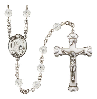 Silver-Plated 6mm Saint Madeline Sophie Barat  Engraved Catholic Rosaries