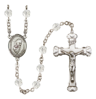 Silver-Plated 6mm Blessed Trinity  Engraved Catholic Rosaries