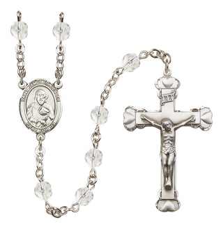 Silver-Plated 6mm Saint James the Lesser  Engraved Catholic Rosaries