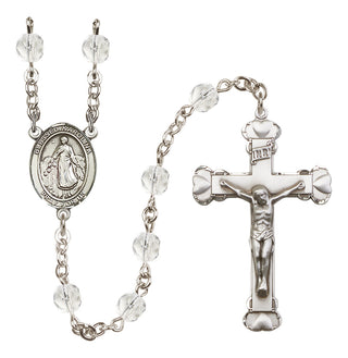 Silver-Plated 6mm Blessed Karolina Kozkowna  Engraved Catholic Rosaries