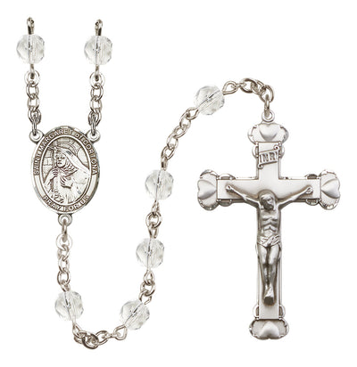 Silver-Plated 6mm St. Margaret of Cortona Rosary | Engravable