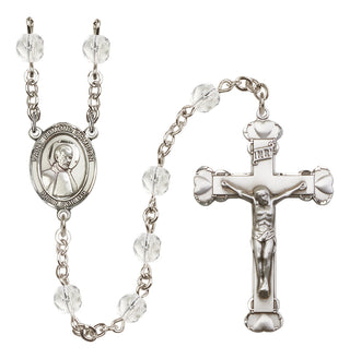 Silver-Plated 6mm Saint Edmund Campion  Engraved Catholic Rosaries