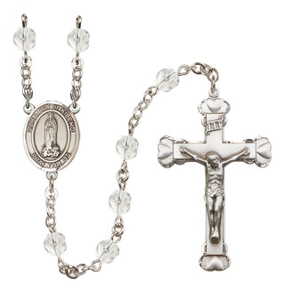 Silver-Plated 6mm Our Lady of Kibeho  Engraved Catholic Rosaries
