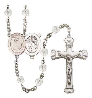 Saint Sebastian and Gymnastics Rosary with Crystal Beads