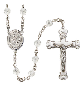 Silver-Plated 6mm Saint Sebastian / Choir Rosary