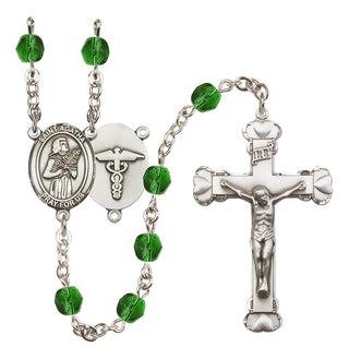 Silver-Plated 6mm Saint Agatha / Nurse Rosary