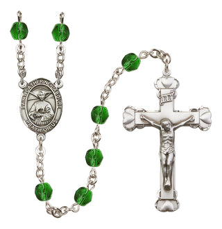 Silver-Plated 6mm Saint Catherine Laboure  Engraved Catholic Rosaries